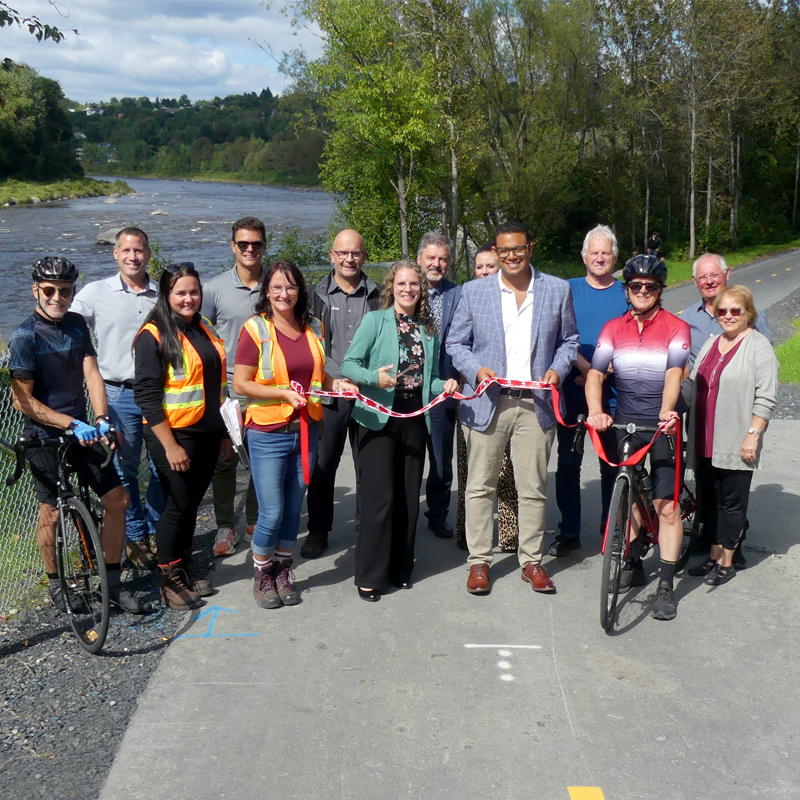 Inauguration du nouveau tronçon de la piste cyclable