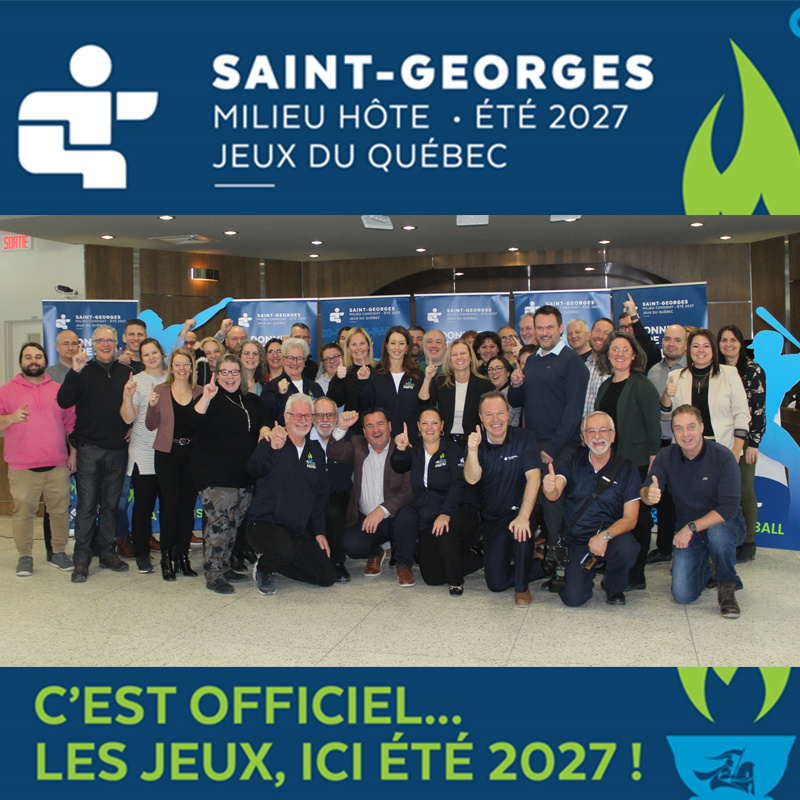 Saint-Georges recevra avec fierté la 61e Finale des Jeux du Québec à l’été 2027